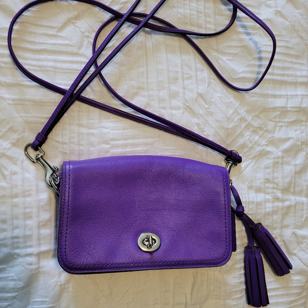 Coach purple purse